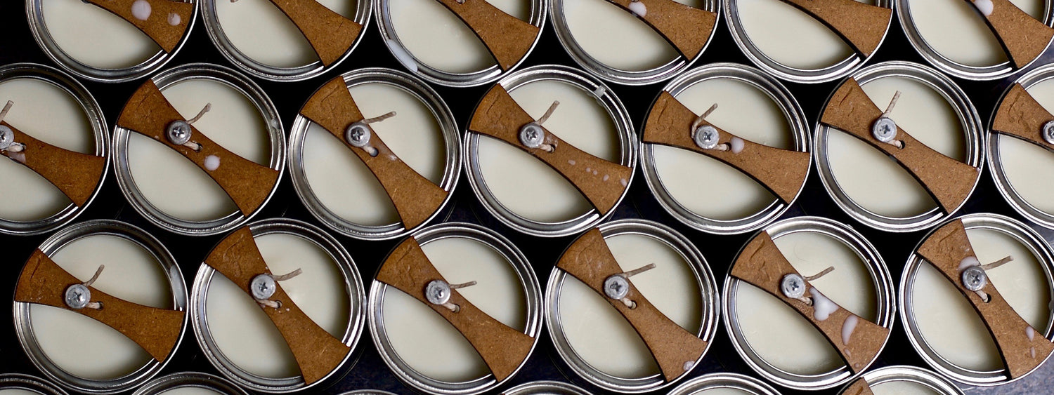 Hand poured coconut & soy candles.