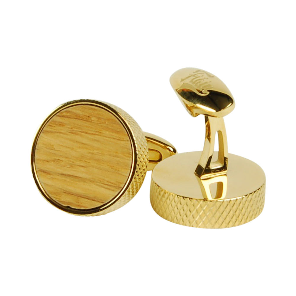 Cufflinks Gold + Oak